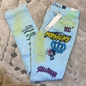 8 DSTRKT x STALL&DEAN - Jeans with Patches